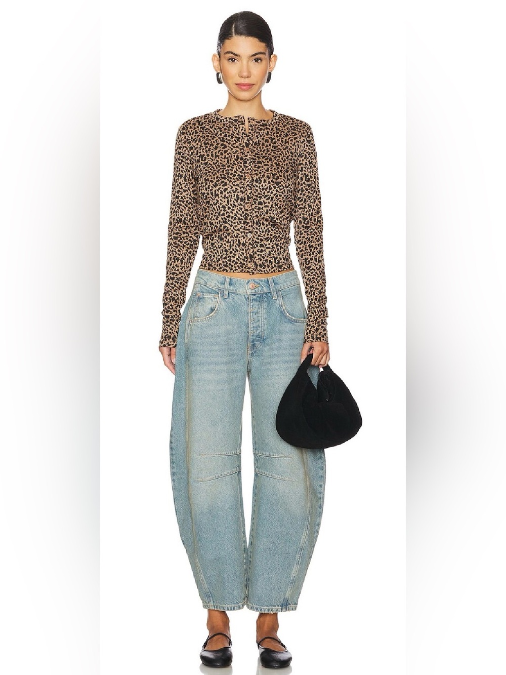 FREE PEOPLE x We The Free Good Luck Mid Rise Barrel in kismet colour size 32